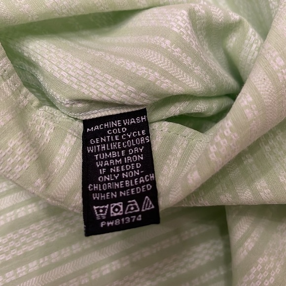 𝅺parc 81 Green Tailored Mens Dress Shirt - Large - Neck 16.5 - Picture 2 of 4